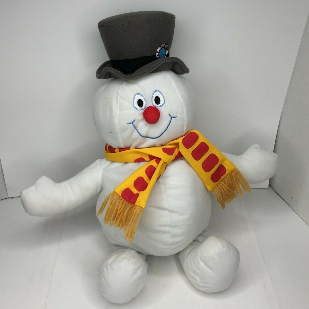 Frosty The Snowman 22" Plush Christmas Stuffed Animal Scarf & Hat Plushie